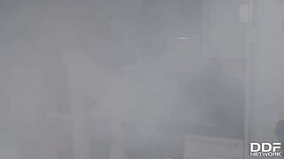 Hot Firefighters Fucked Inked Slut Monika Fox in a Spontaneous Orgy Scene