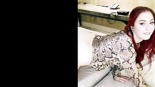 Arietta gets her red head shaved and fucked by a BBC
