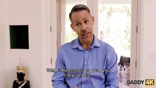 A girl seduces her boyfriend’s dad because he is an egoist