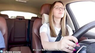 The stepson fucked his beautiful stepmom after driving lessons