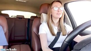 The stepson fucked his beautiful stepmom after driving lessons