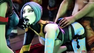 The complete animated porn version of Borderlands, created with Blender software