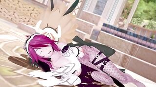 Rosaria's big ass fucked by Hillachurl in Genshin Impact