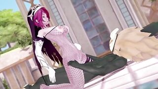 Rosaria's big ass fucked by Hillachurl in Genshin Impact