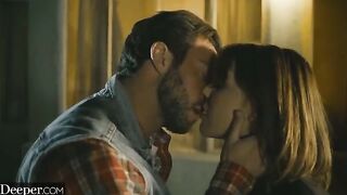 Seth fucked sexy brunette Gabbie on the car hood