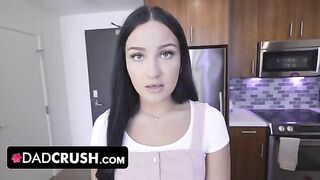 Pervert stepdad takes his stepdaughter Mila Monet for a walk in POV style