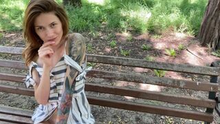 I've taken off my panties in the park and caressed my pussy publicly