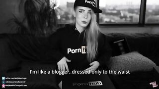 500K! Unboxing and Oral Creampie gift from Pornhub, featuring MollyRedWolf’s intense POV action with a thick dick and deep eye contact, showcasing her signature oral creampie finish that leaves viewers in awe. This homemade video captures the raw passion 