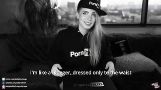 500K! Unboxing and Oral Creampie gift from Pornhub, featuring MollyRedWolf’s intense POV action with a thick dick and deep eye contact, showcasing her signature oral creampie finish that leaves viewers in awe. This homemade video captures the raw passion 