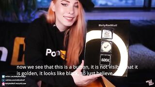 500K! Unboxing and Oral Creampie gift from Pornhub, featuring MollyRedWolf’s intense POV action with a thick dick and deep eye contact, showcasing her signature oral creampie finish that leaves viewers in awe. This homemade video captures the raw passion 