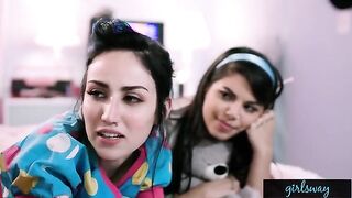 A Retro Sleepover with two porn stars Gina Valentina and Gianna Dior