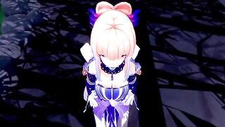 Kokomi from Genshin Impact gets her pussy full of cock in a 3D hentai