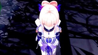 Kokomi from Genshin Impact gets her pussy full of cock in a 3D hentai