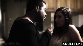Jay Summers gets her pussy filled with cum by a dominating Father-In-Law