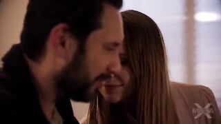 A girl broke the rules and got punished by her stepdad in this steamy scene