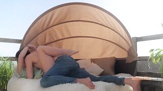 The couple, after dinner, decided to have an intimate sex session