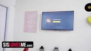 The guy comforted his sister after a breakup and fucked her hard