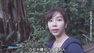 A hot girl has sex with her boyfriend in a vlog style video