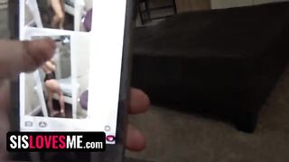 Alex Jane, the busty step sister from SisLovesMe, gets her pussy full of cum