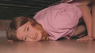 The stepsister is stuck in a desperate, rough situation