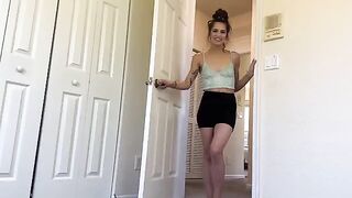 The hot Latina step sister shows you how to relax