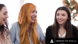 Lauren Phillips helps two virgins in a steamy modern-day encounter