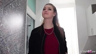 Small breasted teen Olivia Sparkle fucked hard by German scout