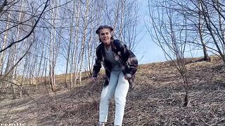 A girl is a slut and she likes to camp outside
