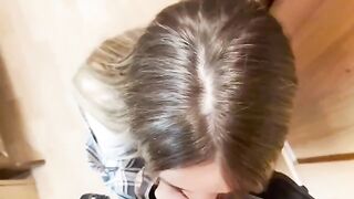 The girl fucked with a courier for bad service while her husband was away