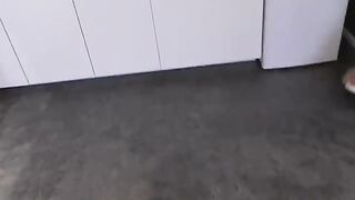Skinny Asian teen got her pussy wet and licked my fat balls