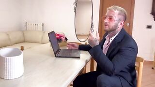 The secretary got a hard cock in her wet pussy in office