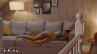 Andrea and Kaira enjoy a romantic session with a shared vibrator