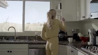 Blonde babe cheated on her wife and got fucked hard by a huge cock