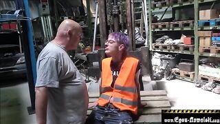 The Climate Activist got fucked by an old man in a hardcore scene