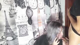 The very bad faithless girl speaks with her boyfriend on the phone