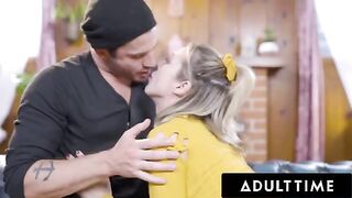 Aiden Ashley's hot date, Nathan Bronson, asked permission before drilling her multiple times