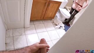 The stepson gets his stepmom all soaped up in the shower, it’s a dream come true