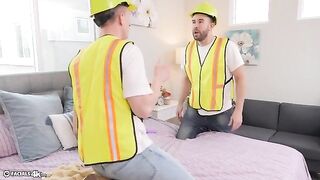 Petite Asian beauty Lulu Chu thanks the movers with her body and multiple facials