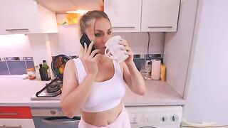 The wife called her lover to her, but the husband heard their conversation