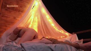 Romantic sex with a beautiful girl and her boyfriend