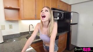 Anya Olsen tells Stepbro: Shut up and suck my cock