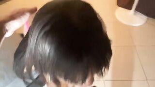 The Italian guy fucks a cute 18-year-old Latina with small boobs hard