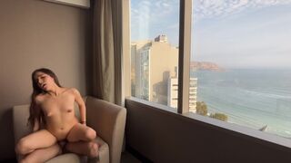 I fucked like a bitch in the hotel and I hope my BF never sees this video