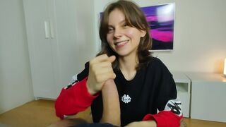 Messy facials compilation with a cute amateur slut, showcasing intense cum play