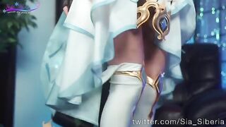Sia Siberia, cosplay hottie, fucked hard by a huge dildo