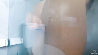 My stepsister plays with cock in a naughty way