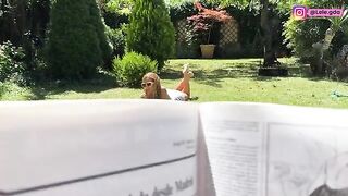 I dressed up in FREUTOY in the garden and received a creampie in my ass!