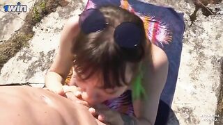 Nudist had to fuck with the guard of the fort as a bribe