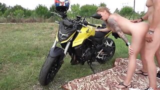 A big cock is enough for a hot MILF in this steamy picnic scene