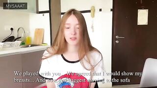 The stepbrother gave his sister a lesson in chess and sex